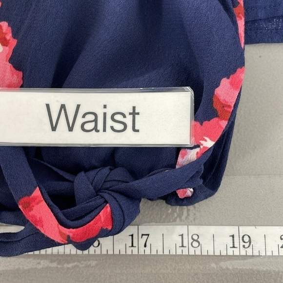 Joules Dress Women's 16 Plus Blue Floral Long Sleeve Maxi V-Neck NWT - Picture 16 of 17